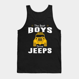 The Best Boys Drive Jeeps Jeep Lover Tank Top